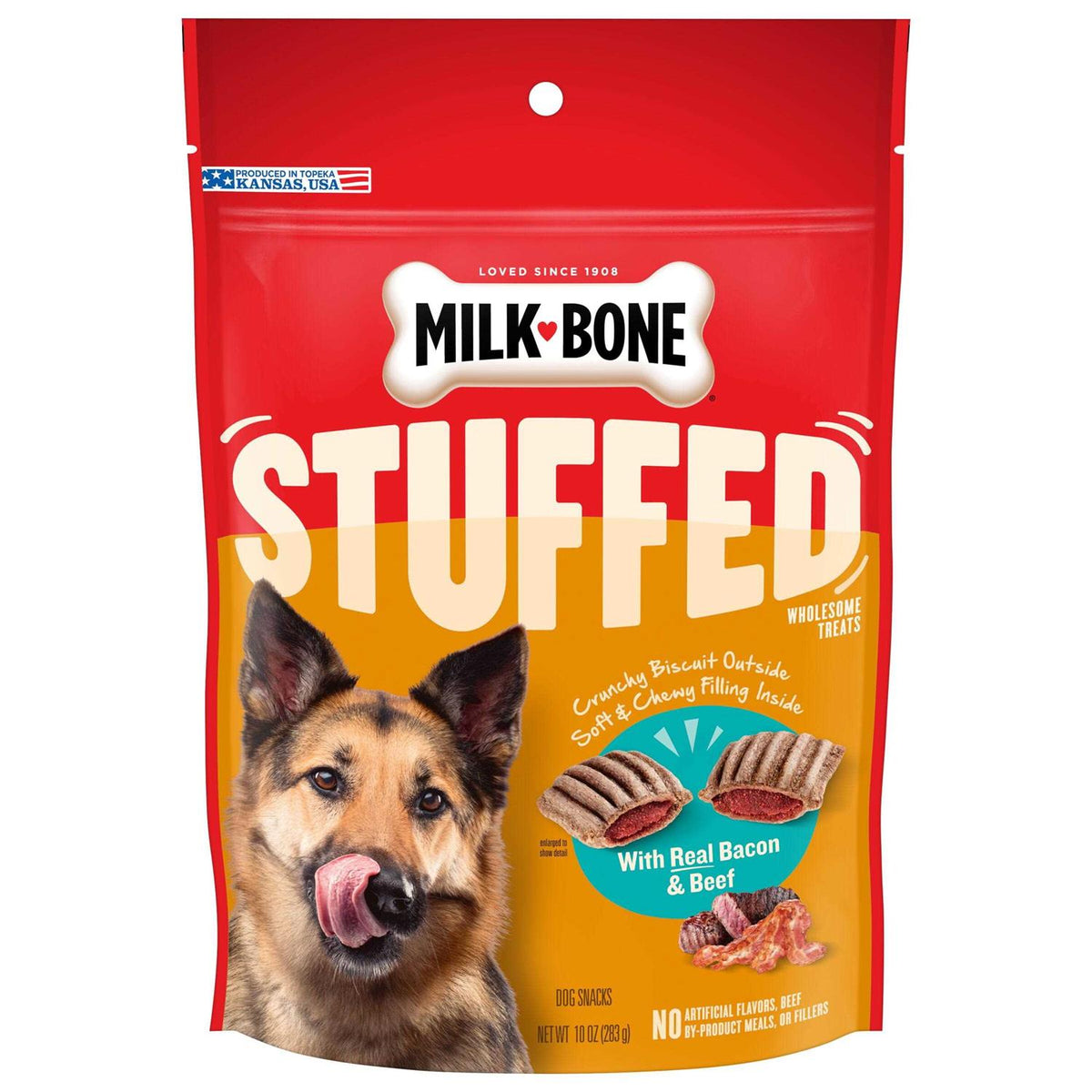 Stuffed Dog Treats Bacon & Beef R641121