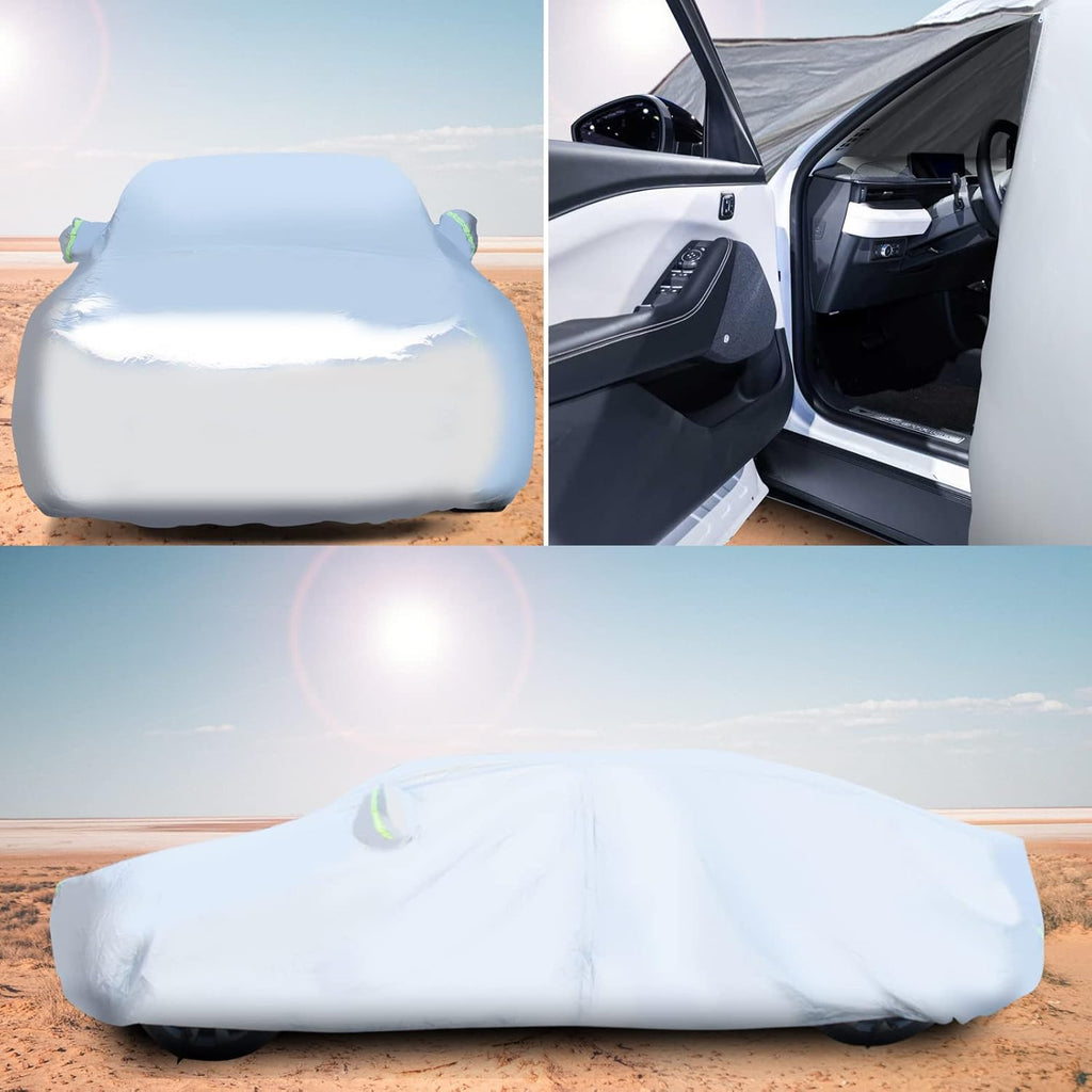 6 Layers Waterproof Full Exterior Car Cover with Zipper O342