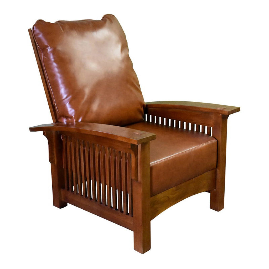 Reddish Brown Leather Morris Chair C802517