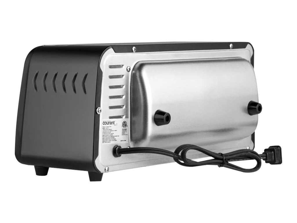 2 Slice Compact Toaster Oven with Bake Tray and Toast Rack, Black N84946