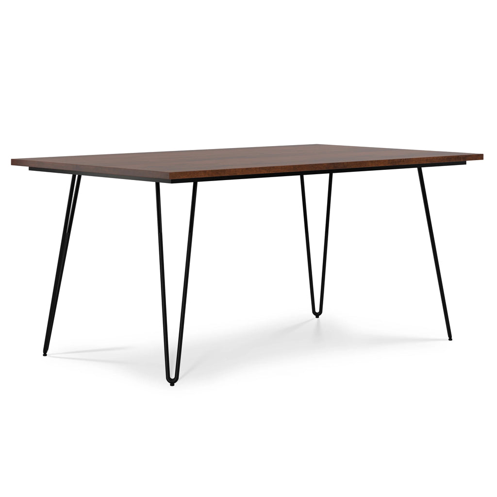 Solid Mango Wood and Metal 66 inch x 40 inch Rectangle Dining Table C483