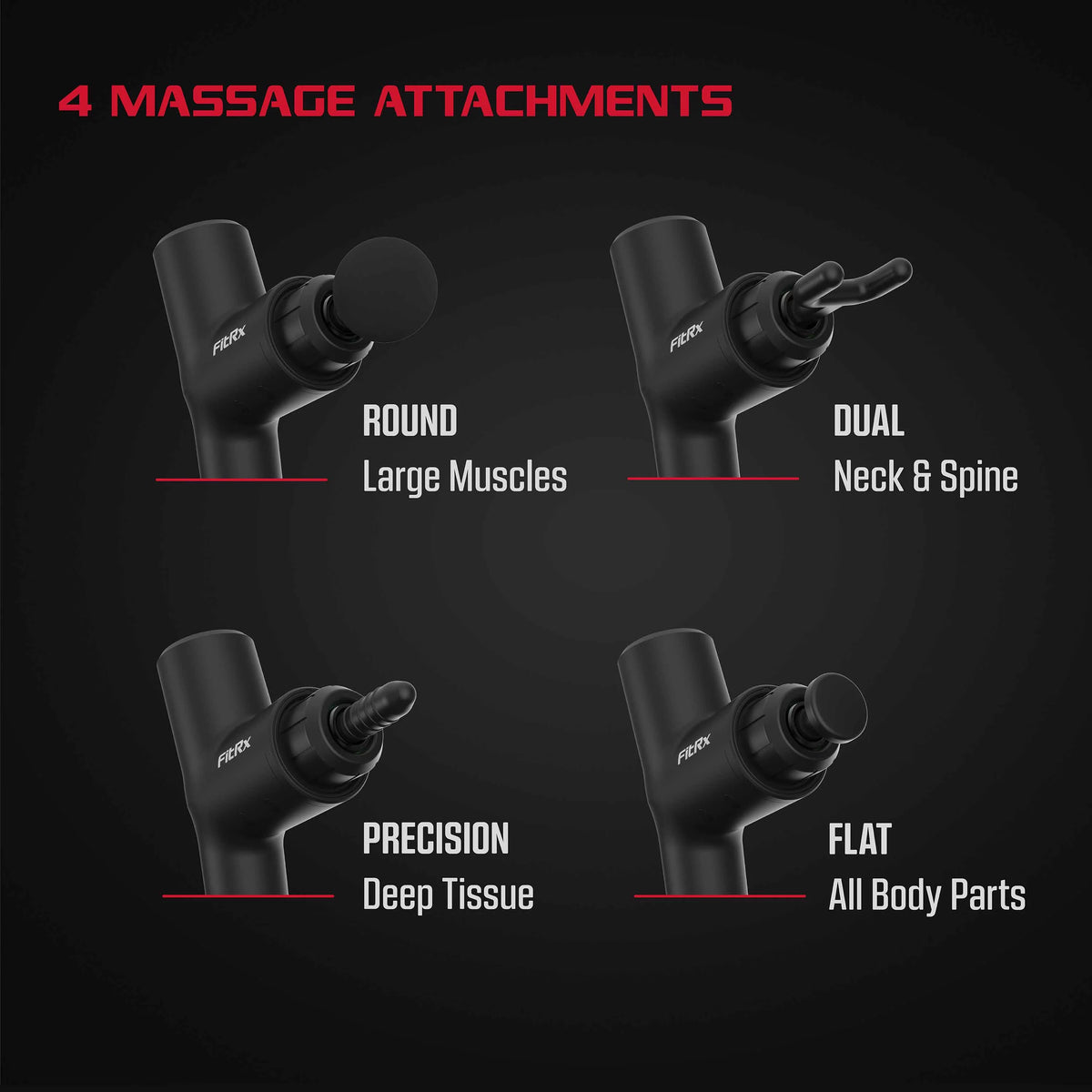 Handheld Percussion Massage Gun with Attachments Z901