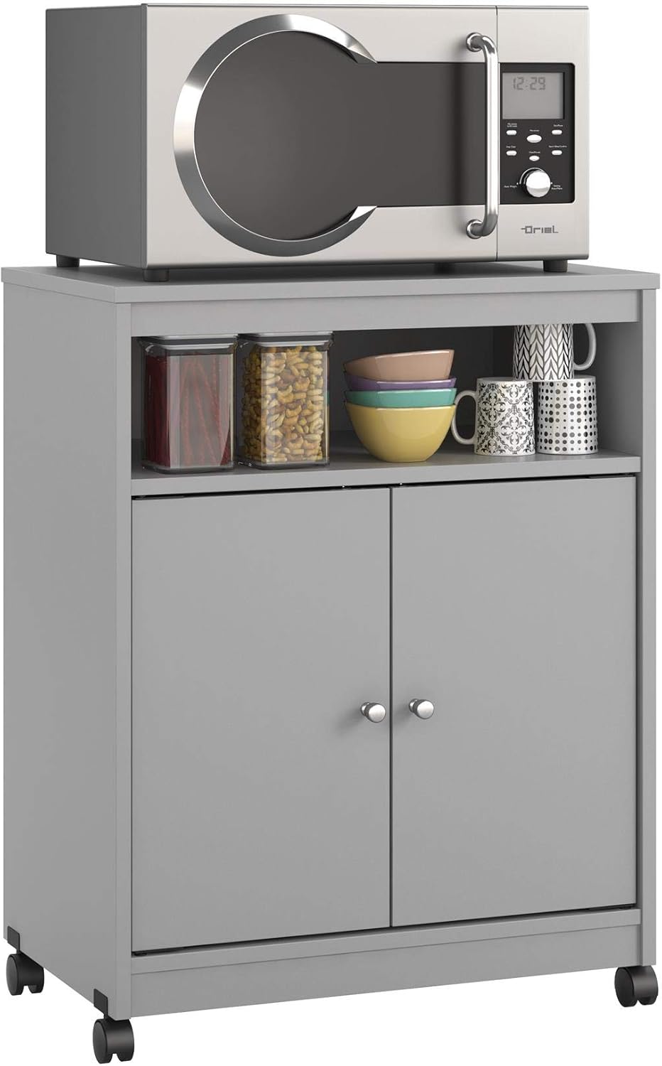 Black Oak Microwave Cart A2946