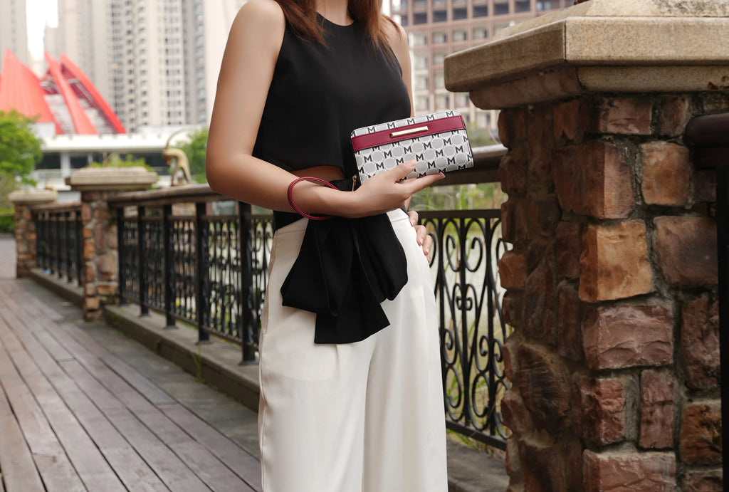 Satchel Handbag with Wallet 2 Pieces F41324