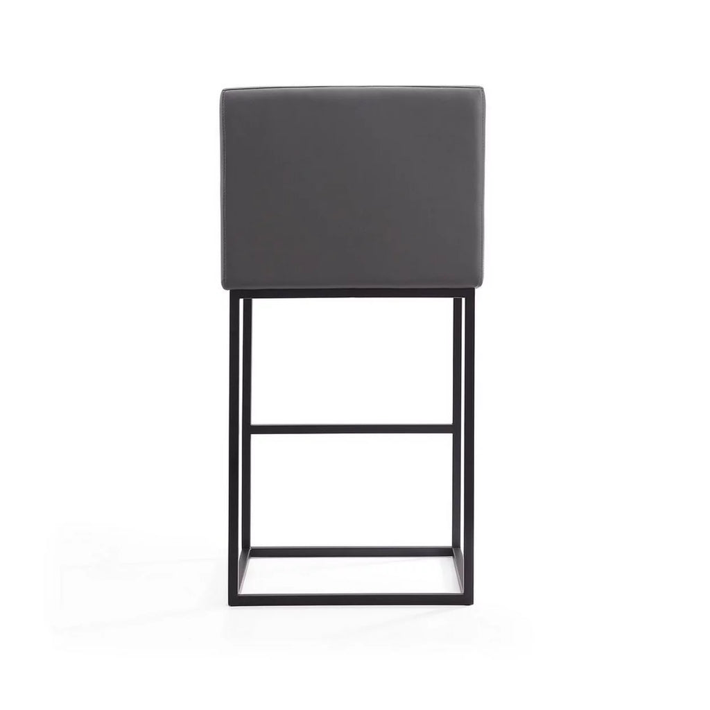 30" Faux Leather Barstool in Gray A57221