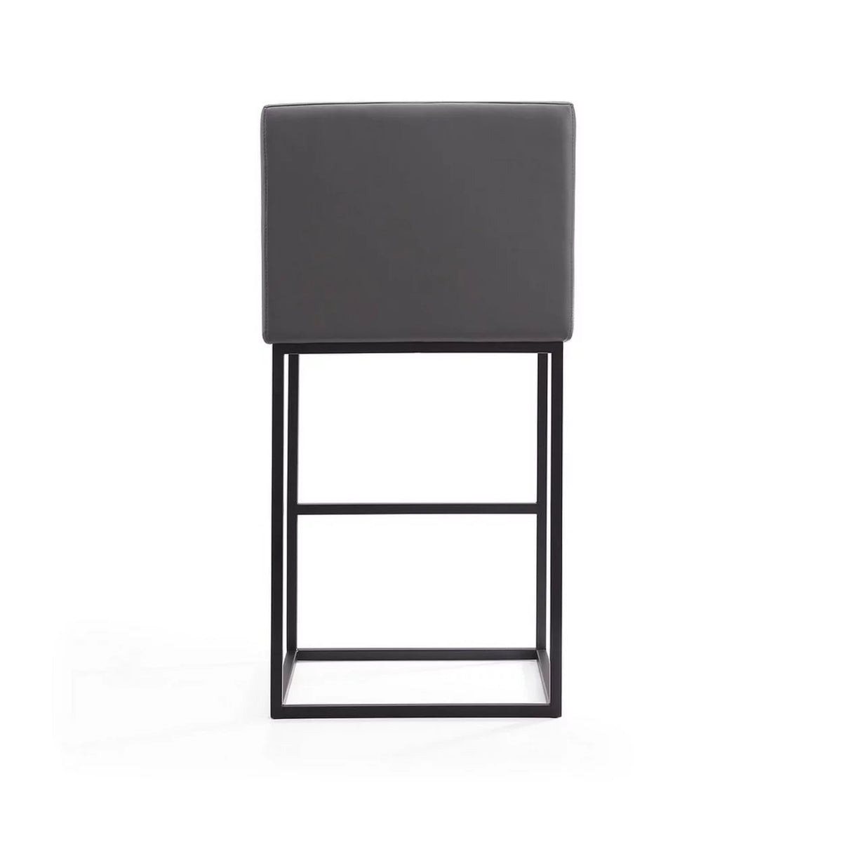 30" Faux Leather Barstool in Gray A57221