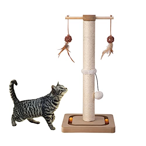 Beige 25 inches Cat Scratching Post I32129