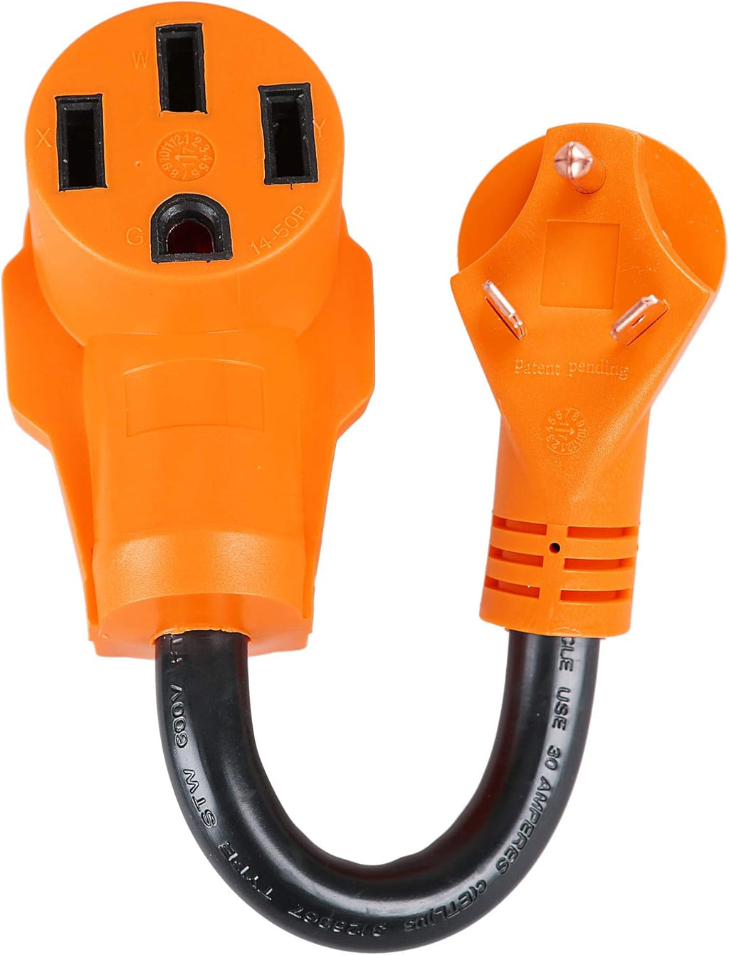 30 Amp to 50 Amp RV Adapter Cord 12 inch with Handle E18806