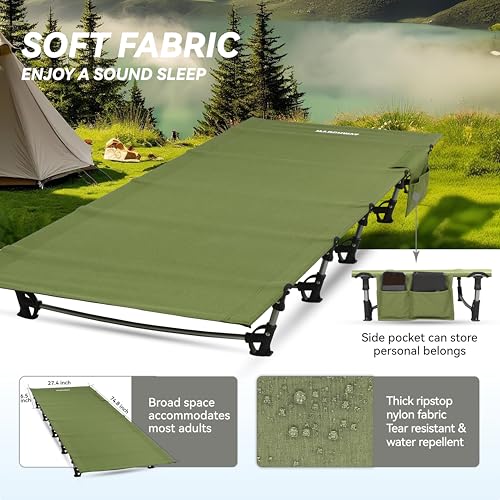 Ultralight Folding Camping Cot Bed (Grey) Y8138