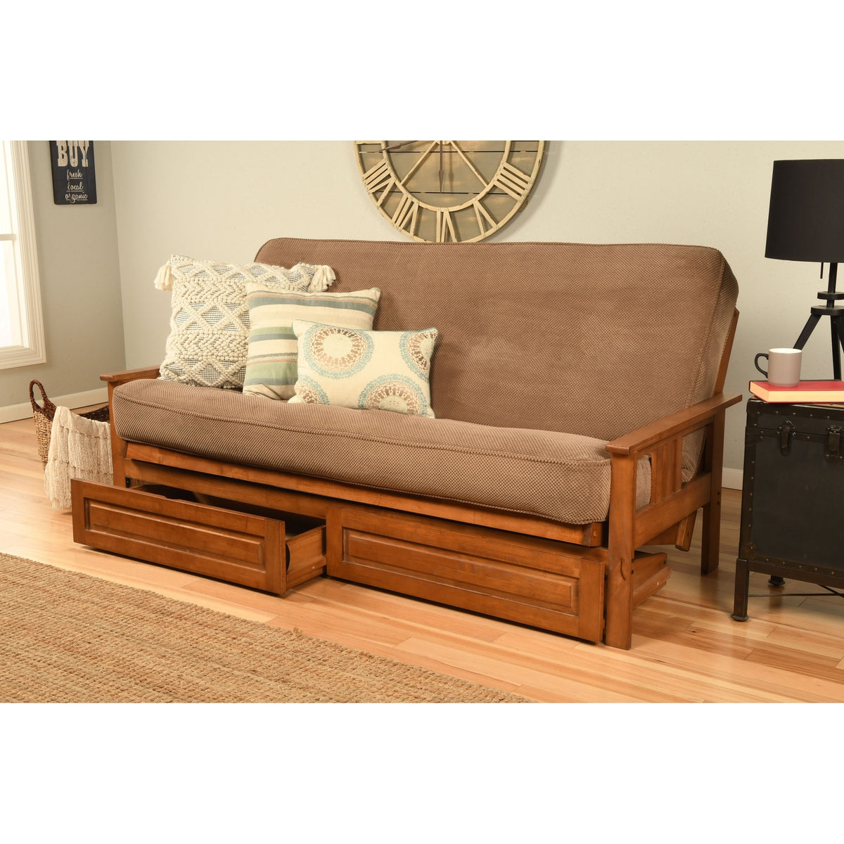 Monterey Sofa with Storage and Removable Mattress Cover I709612
