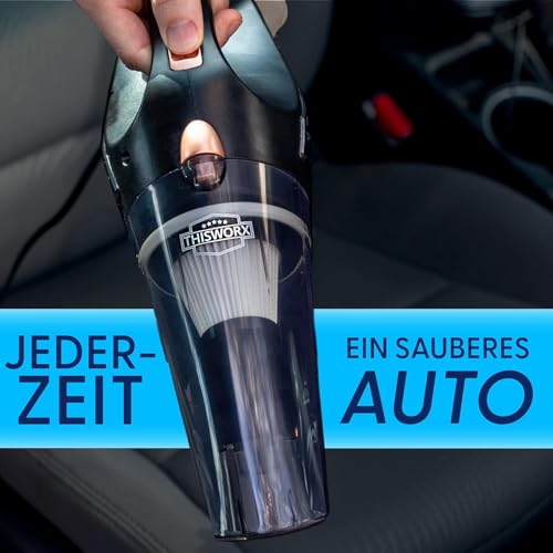 Portable Handheld Car Vacuum Cleaner with 16ft Cord, Bag, and Attachments M786115