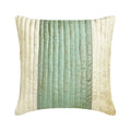 Blue & White Velvet Quilted Throw Pillow Cases, Pack of 2, 24x24 inch H39881