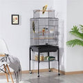 Black Detachable Rolling Metal Bird Cage M930423