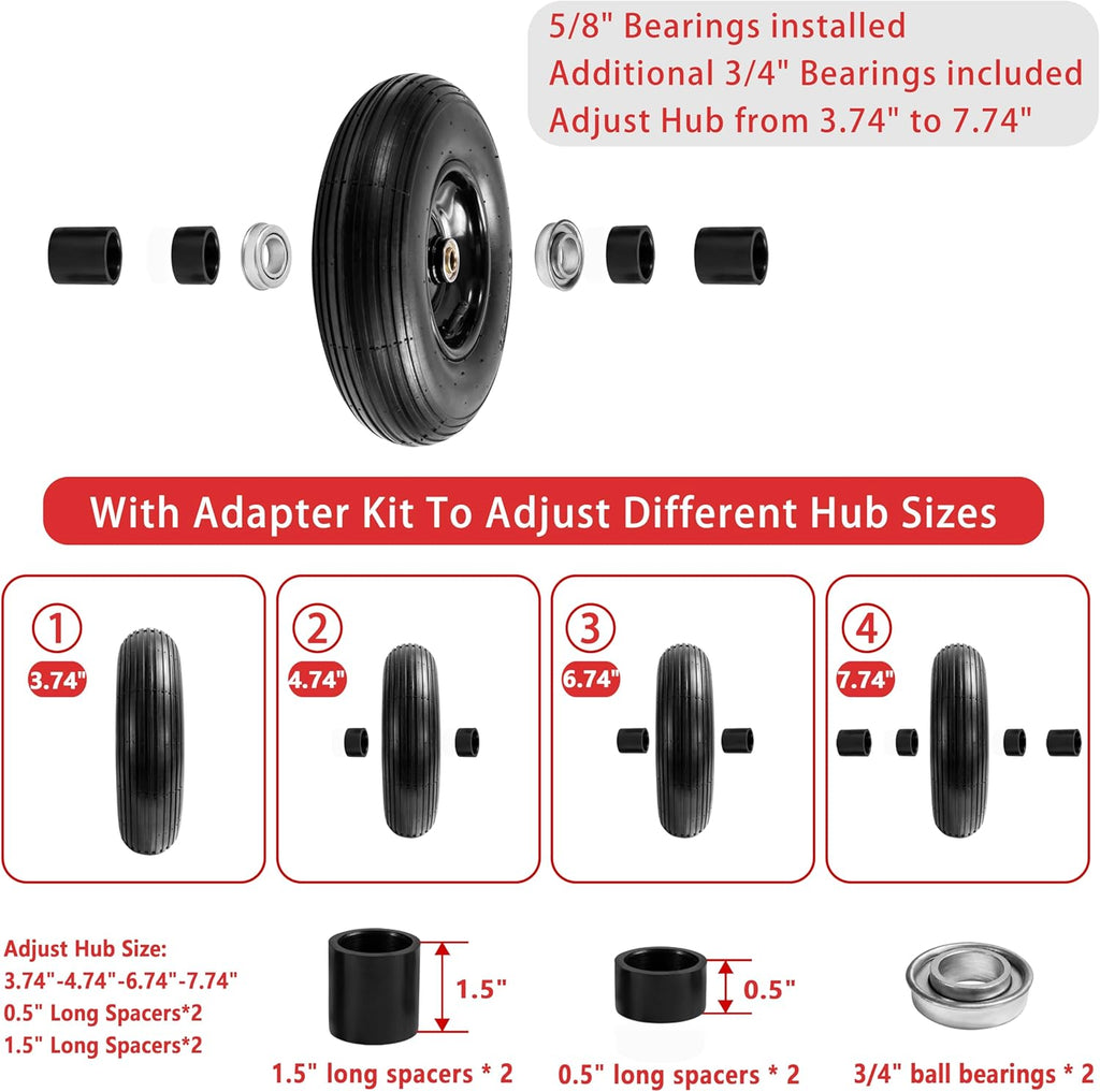 4.00-6 Tire and Wheel 2 Pack K828799