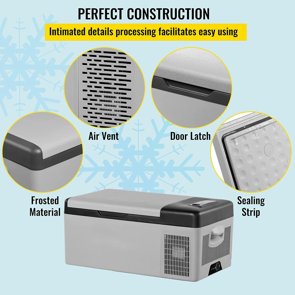12V 16 qt. Portable Car Refrigerator with Cooler S69510