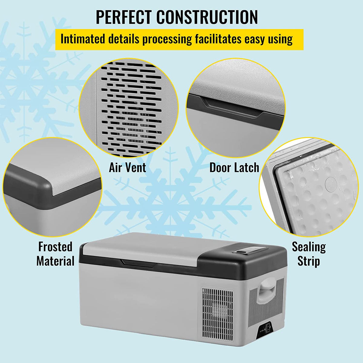 12V 16 qt. Portable Car Refrigerator with Cooler S69510