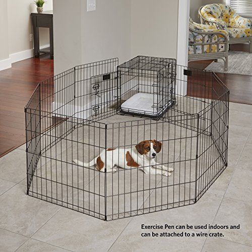 Black Dog Exercise Pen & Playpen with Door N956