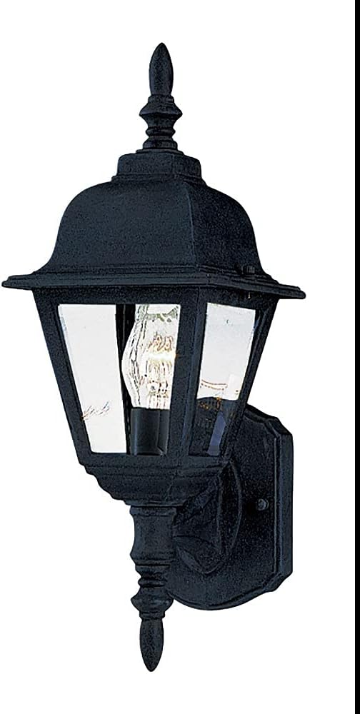 Black Outdoor Wall Sconce 1-Light 60 Watts W1961