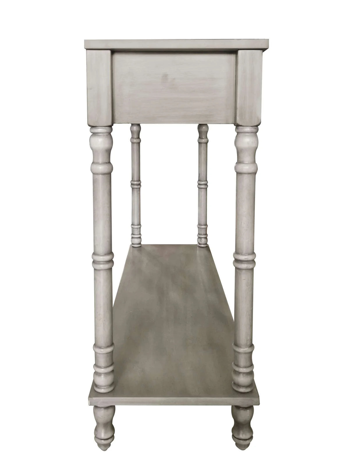 Washed Oak 2 Drawer Console Table with Shelf R232711
