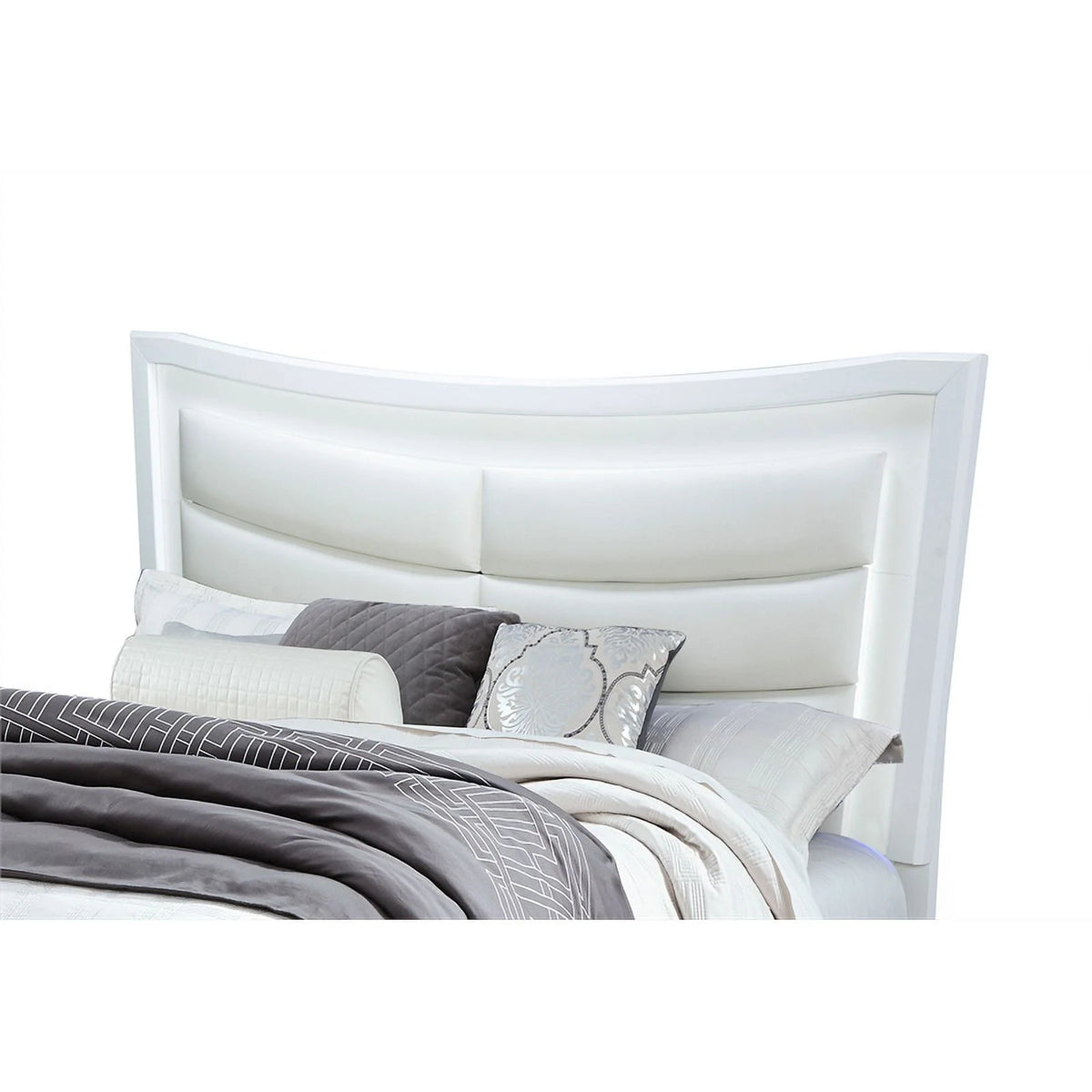 White King Bed with Led Lighting H468767