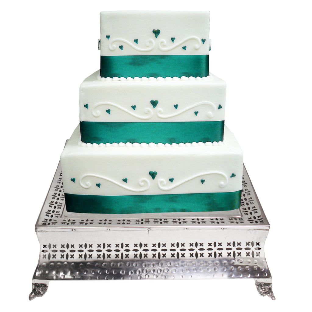 Aluminum 4-Piece Square Cake Stand K45204