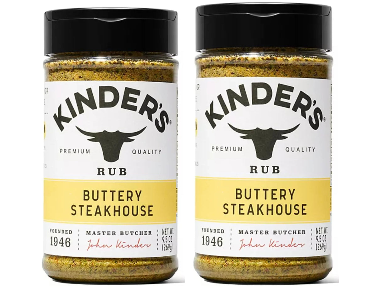 Buttery Steakhouse Rub Seasoning 2 Pack 9.5 oz Gluten Free Non-GMO D2864