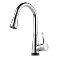 Chrome Single Handle Pull-Down Kitchen Faucet with SmartTouch Technology Z82218