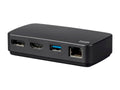 Black Thunderbolt 3 HDMI and DisplayPort Travel Dock Adapter O321606