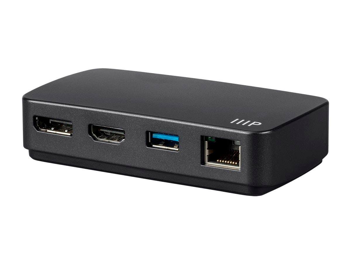 Black Thunderbolt 3 HDMI and DisplayPort Travel Dock Adapter O321606