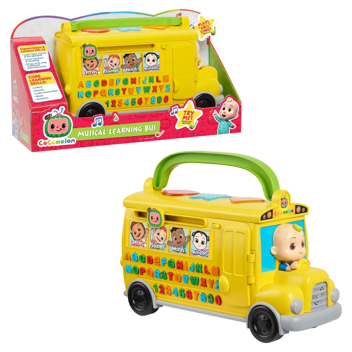 Musical Learning Bus Yellow School Bus Toy M99691