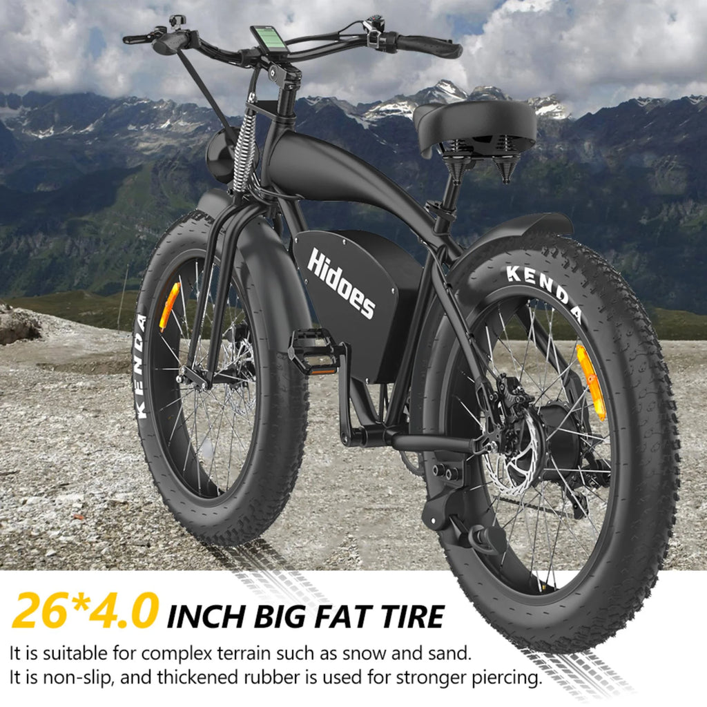1200W Electric Mountain Bike with 26" Fat Tire F793