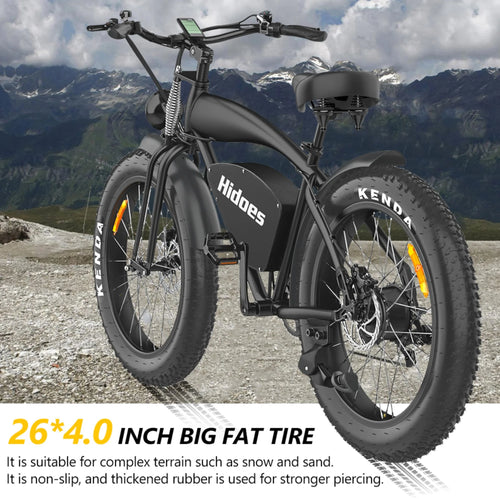 1200W Electric Mountain Bike with 26" Fat Tire F793
