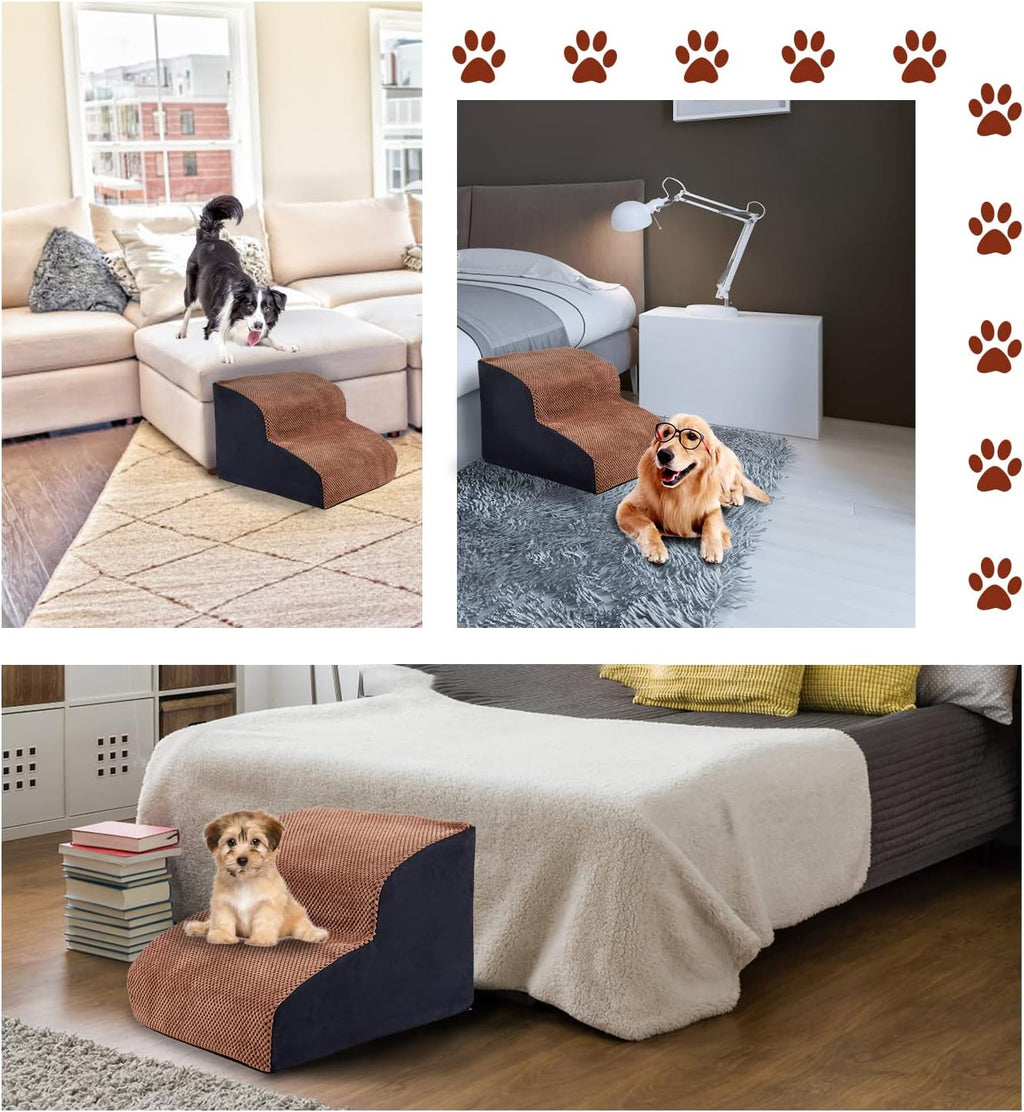 2 Steps High-Density Foam Dog Stairs I460