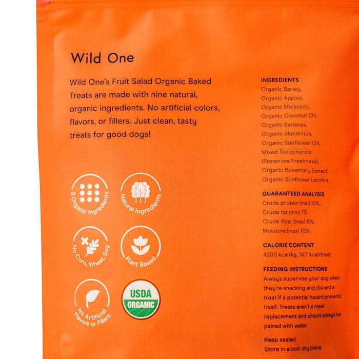 Organic Baked Fruit Salad Dog Treats P52638