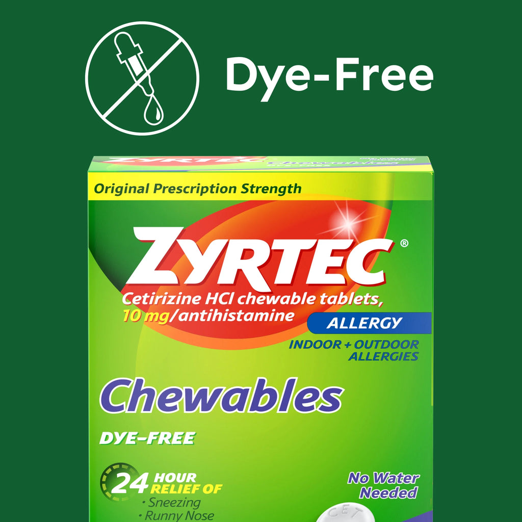 24 Hour Allergy Relief Chewables 10 mg Cetirizine HCl 24 Ct V772174