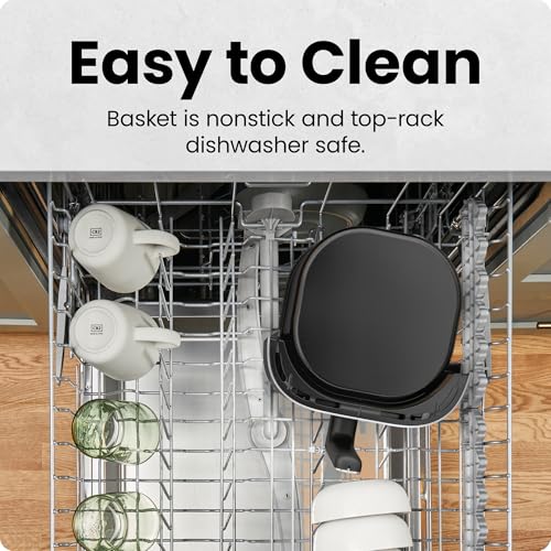 6 QT Compact Air Fryer with Touchscreen Controls and Nonstick Basket G6853