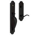 Satin Black Full Dummy Handleset with Lever C8293
