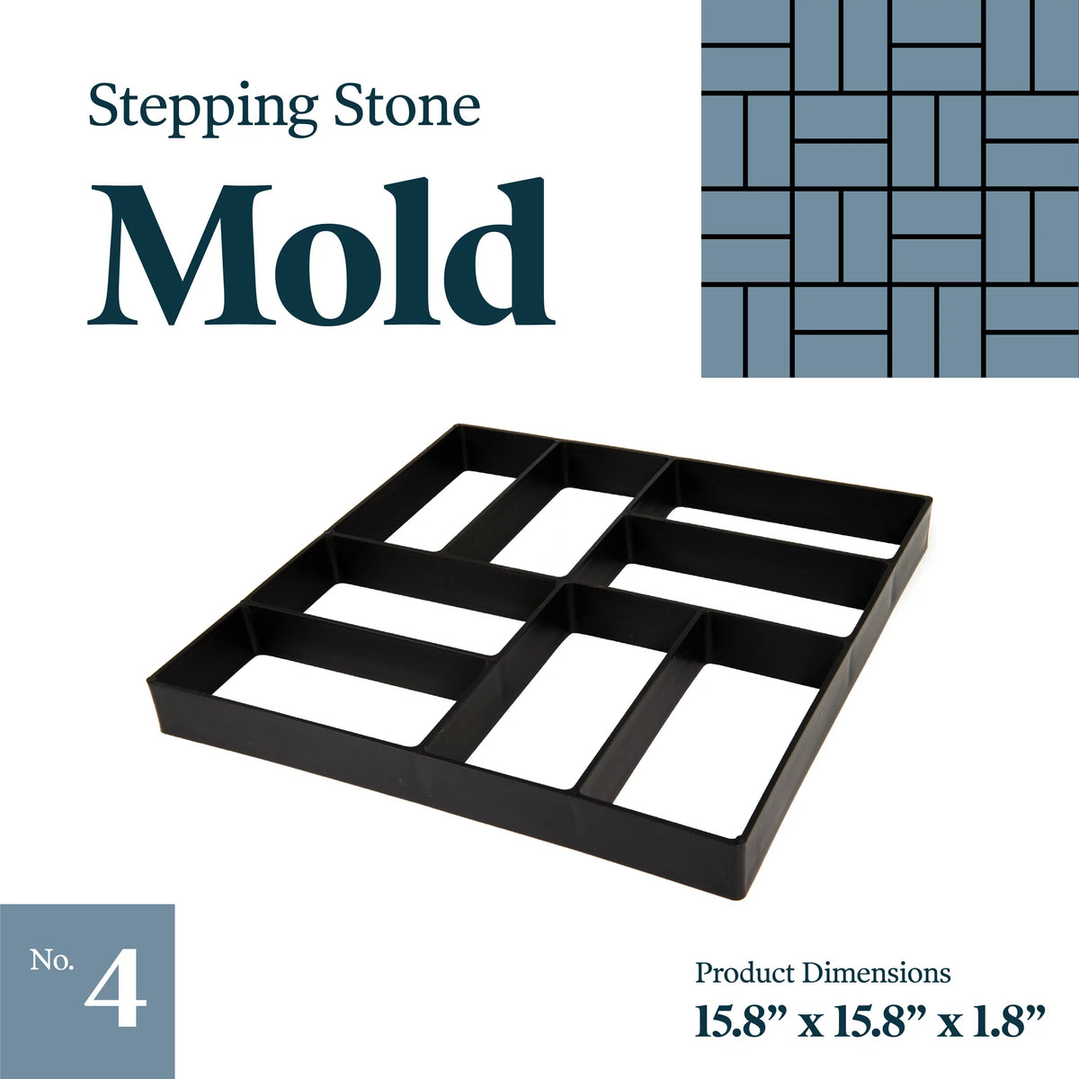 Reusable Concrete Stepping Stone Mold C29982