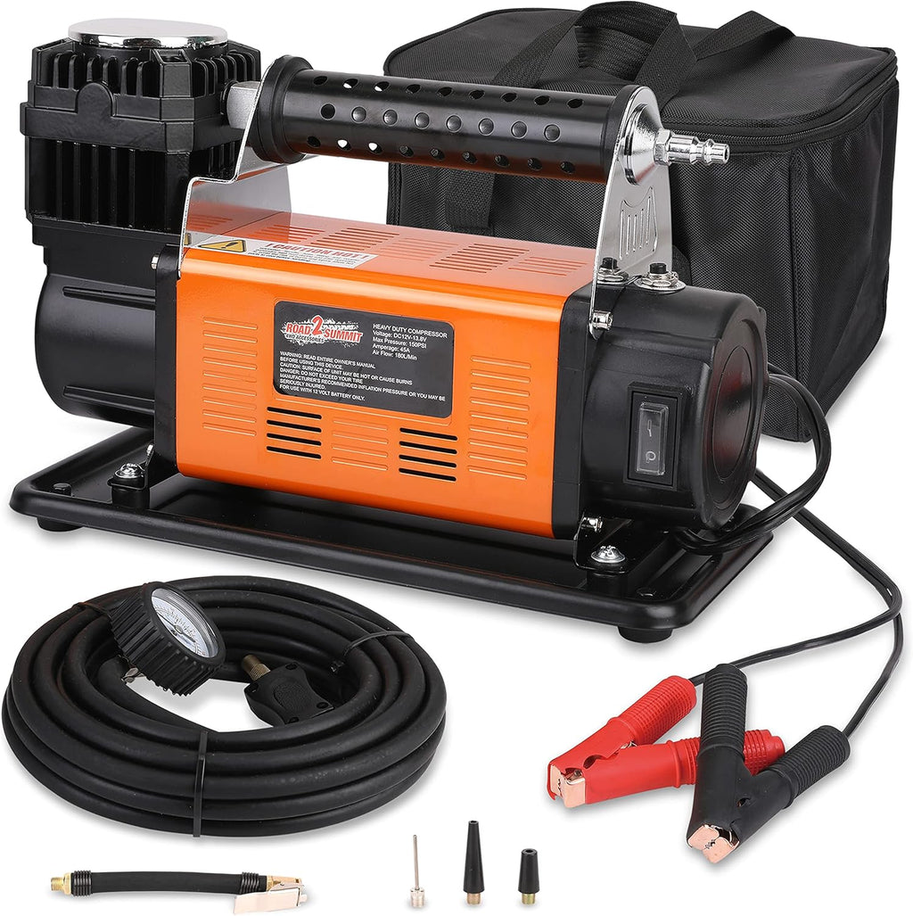 Heavy Duty Portable 12V Air Compressor Kit, Max 150PSI O6660