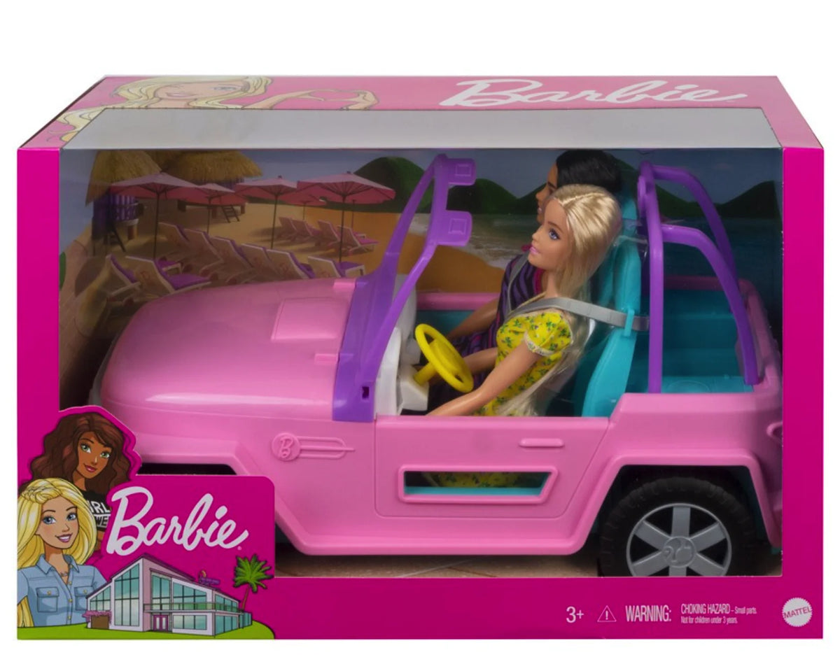 Barbie & Friend Vehicle Toy - 2 Piece L735