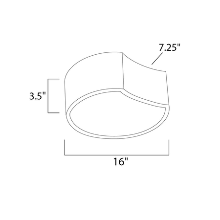 Matte White LED Flush Mount P575467