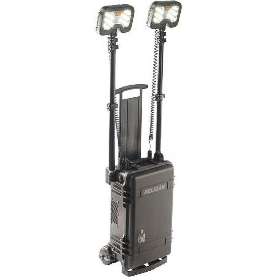 Black Remote Area Lighting System, 2 Lamp Heads P367