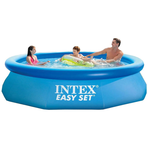 10ft x 30in Inflatable Round Swimming Pool & Pump F71060