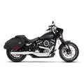 Chrome Slip-On Muffler with Black End Cap Z7351