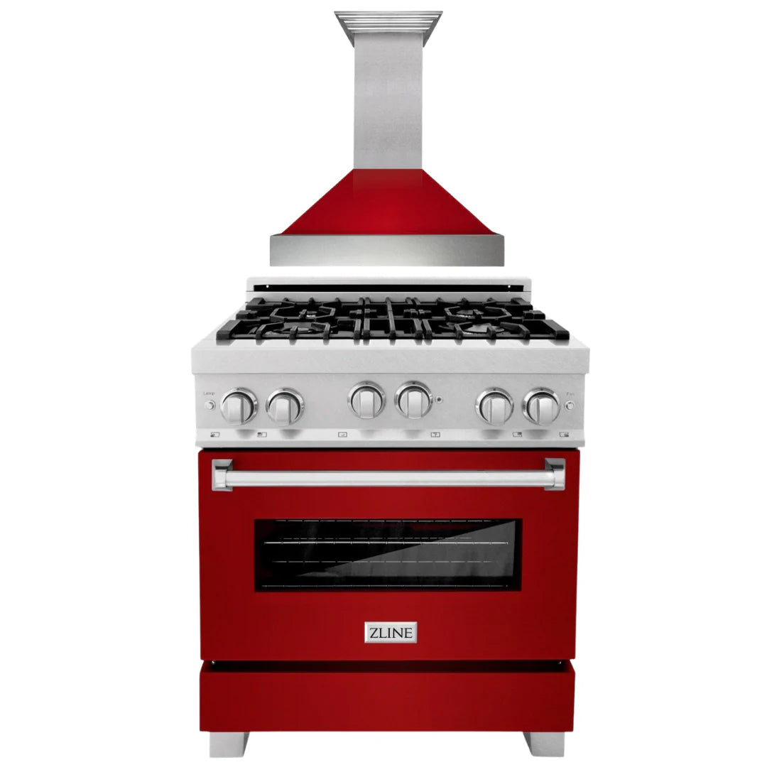 30 Gas Range and Range Hood Appliance Package L32391