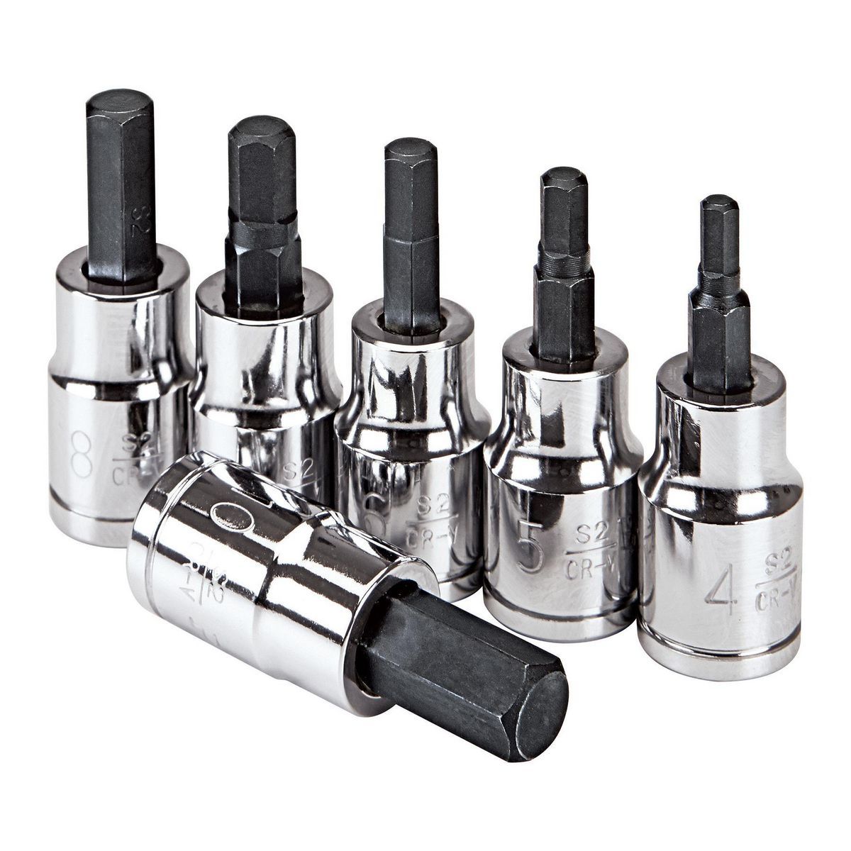 3/8 in. Drive Metric Hex Socket Set, 6-Piece C26355