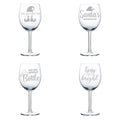 Set of 4 Wine Glass Goblet 10 oz U142374