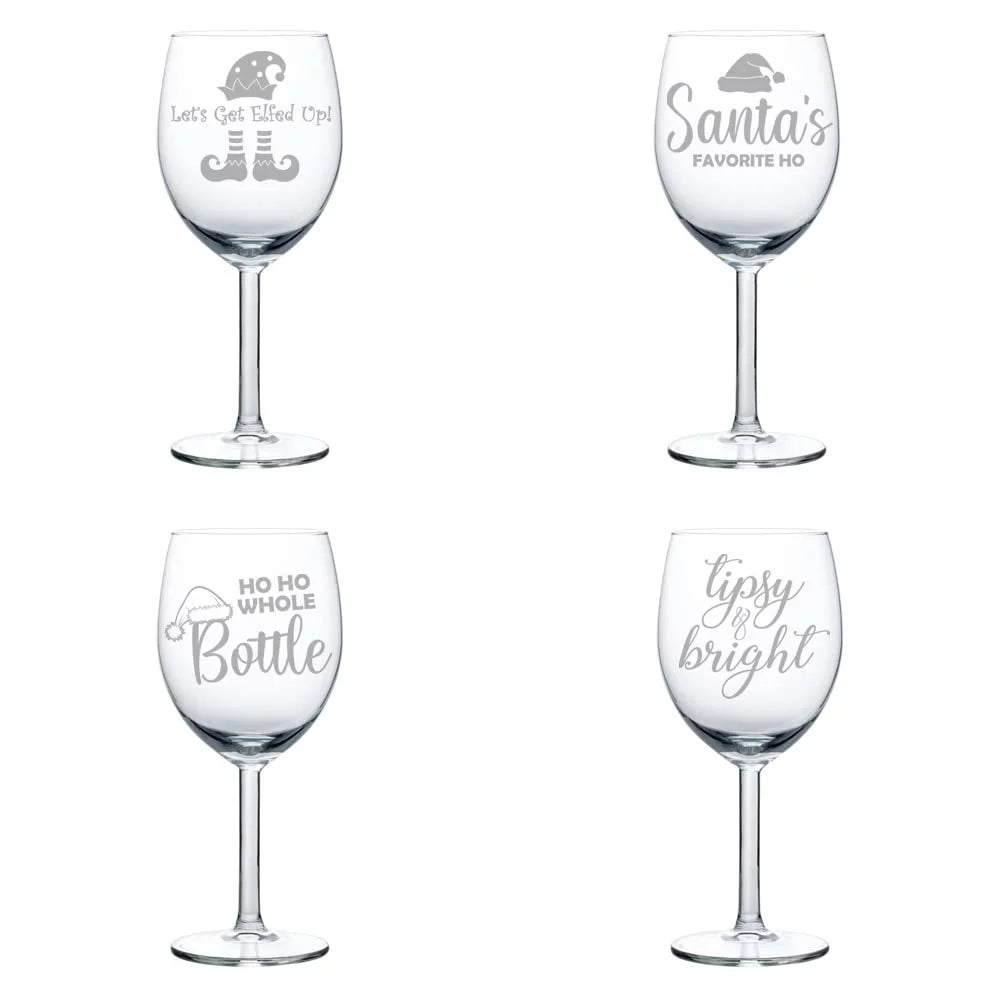 Set of 4 Wine Glass Goblet 10 oz U142374