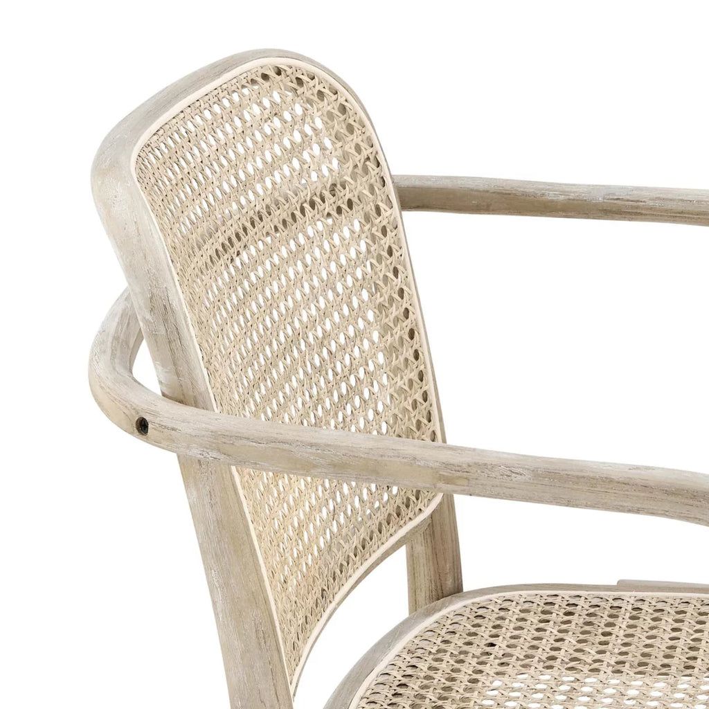 Rattan and Wood Dining Chair X2536