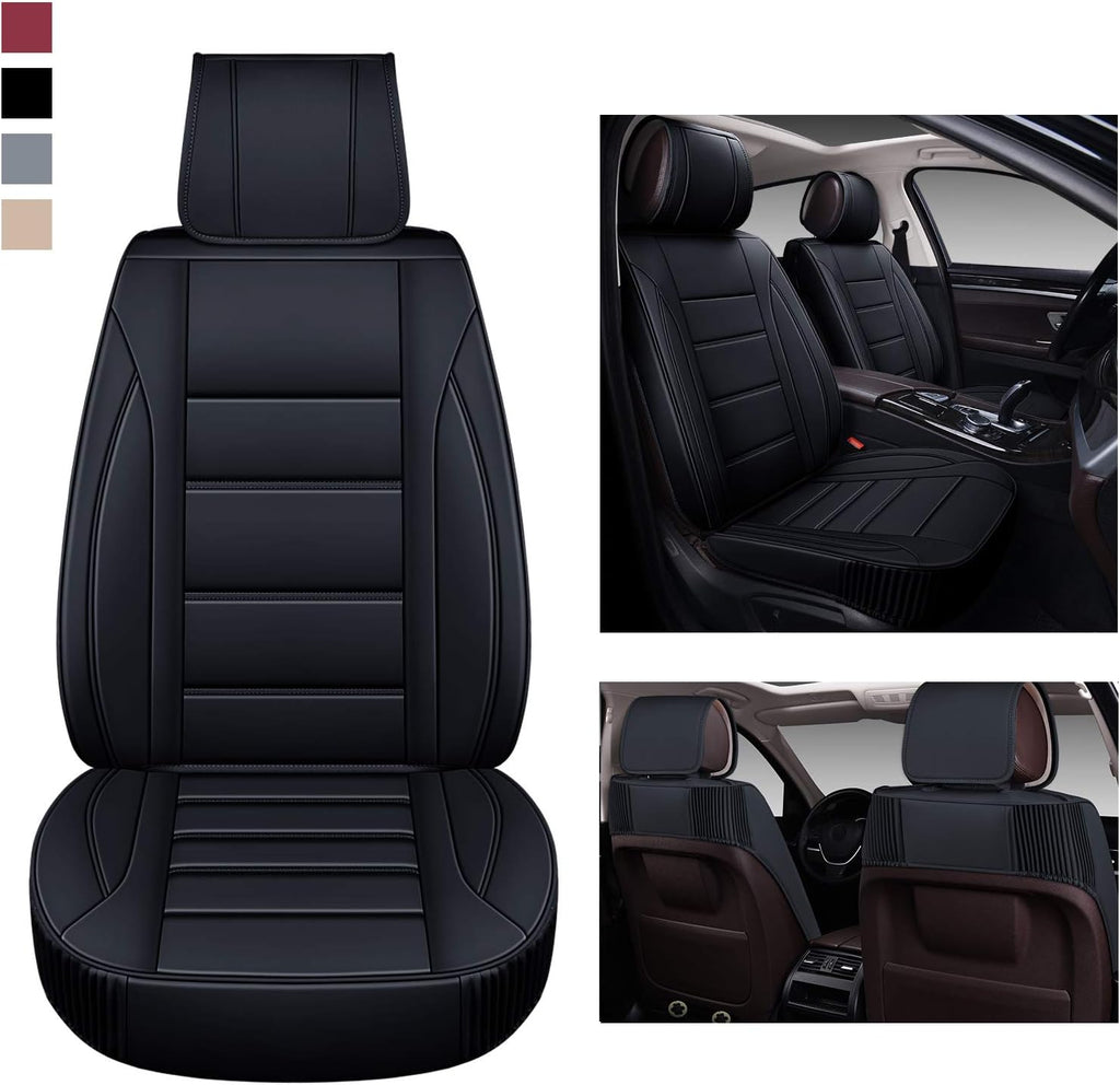 Leather Car Seat Covers Full Set with Faux Waterproof Leather D993